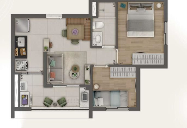 Imagem Apartamento com 2 Quartos à Venda, 41 m² em Barra Funda - São Paulo