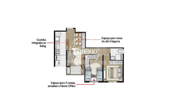 Imagem Apartamento com 2 Quartos à Venda, 52 m² em Conceição - São Paulo