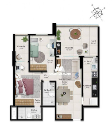 Imagem Apartamento com 2 Quartos à Venda, 76 m² em Praia Da Costa - Vila Velha