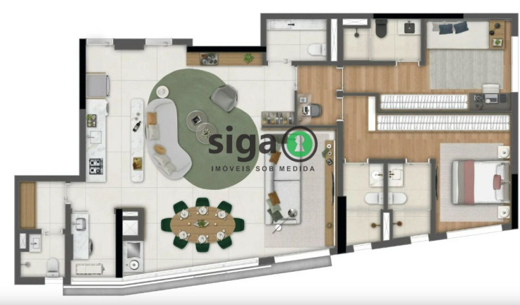 Imagem Apartamento com 3 Quartos à Venda, 121 m² em Moema - São Paulo