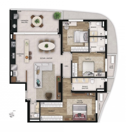 Imagem Apartamento com 3 Quartos à Venda, 100 m² em Serrinha - Goiânia Imagem Apartamento com 3 Quartos à Venda, 100 m² em Serrinha - Goiânia