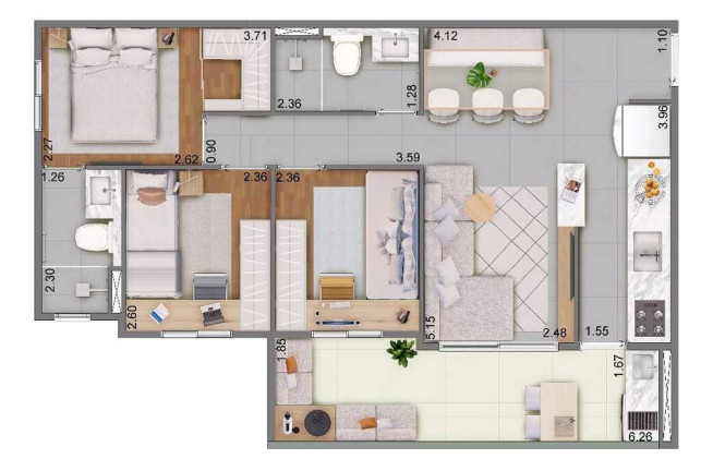 Imagem Apartamento com 2 Quartos à Venda, 55 m² em Vila Matilde - São Paulo Imagem Apartamento com 2 Quartos à Venda, 55 m² em Vila Matilde - São Paulo