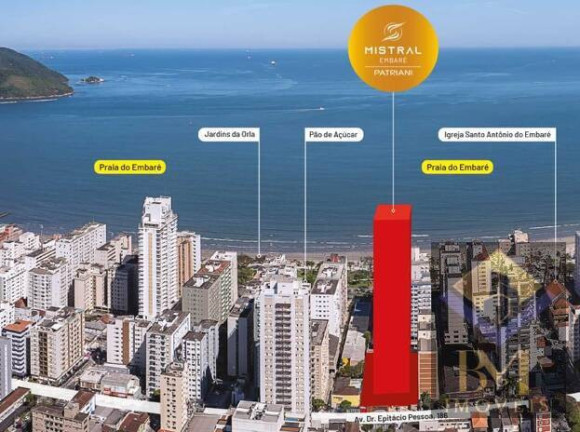 Imagem Apartamento à Venda, 96 m² em Embaré - Santos Imagem Apartamento à Venda, 96 m² em Embaré - Santos