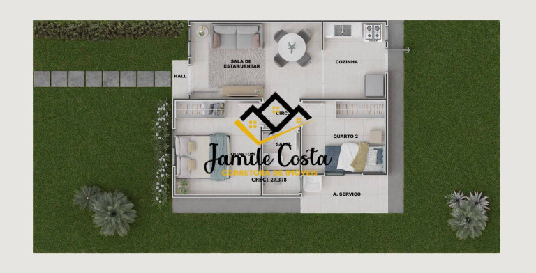 Imagem Casa com 2 Quartos à Venda, 108 m² em Conceição - Feira De Santana Imagem Casa com 2 Quartos à Venda, 108 m² em Conceição - Feira De Santana