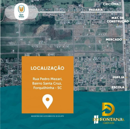 Imagem Terreno à Venda, 400 m² em Santa Cruz - Forquilhinha