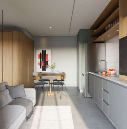 Imagem Imóvel com 1 Quarto à Venda, 27 m² em São Francisco - Curitiba