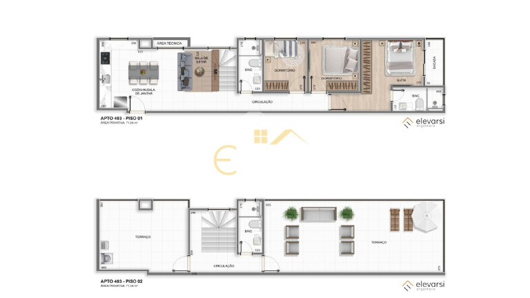 Imagem Cobertura com 3 Quartos à Venda, 135 m² em Centro - Pinhais Imagem Cobertura com 3 Quartos à Venda, 135 m² em Centro - Pinhais