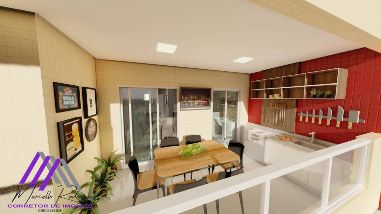 Imagem Apartamento com 2 Quartos à Venda, 91 m² em Vila Tupi - Praia Grande