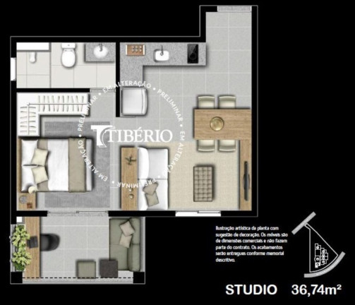 Imagem Imóvel com 1 Quarto à Venda, 30 m² em Vila Mariana - São Paulo