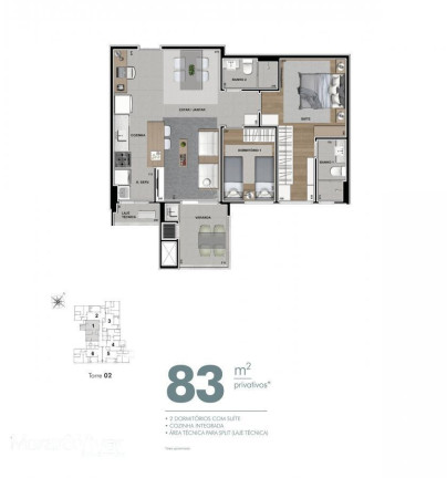 Imagem Apartamento com 2 Quartos à Venda, 83 m² em Cabral - Curitiba Imagem Apartamento com 2 Quartos à Venda, 83 m² em Cabral - Curitiba