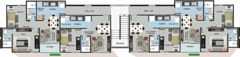 Imagem Apartamento com 2 Quartos à Venda, 45 m² em Portal Do Sol - João Pessoa Imagem Apartamento com 2 Quartos à Venda, 45 m² em Portal Do Sol - João Pessoa