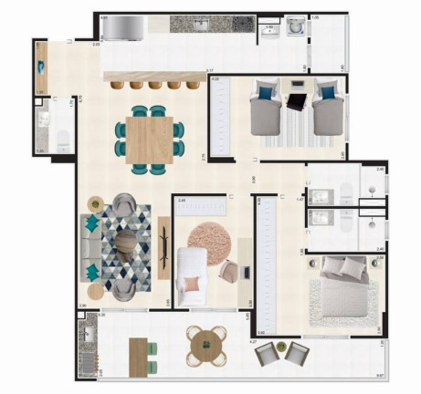 Imagem Apartamento com 3 Quartos à Venda, 115 m² em Guilhermina - Praia Grande