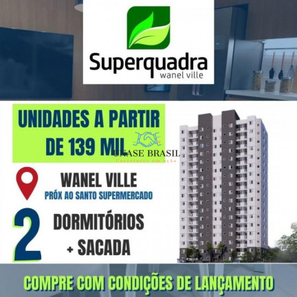 Imagem Apartamento com 2 Quartos à Venda, 42 m² em Wanel Ville - Sorocaba