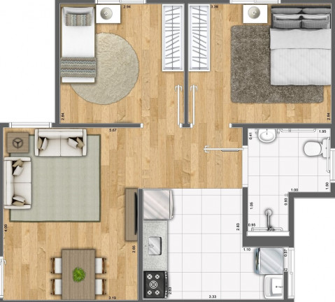 Imagem Apartamento com 2 Quartos à Venda, 42 m² em Jardim Roseira - Campinas Imagem Apartamento com 2 Quartos à Venda, 42 m² em Jardim Roseira - Campinas