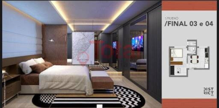 Imagem Kitnet com 1 Quarto à Venda, 36 m² em Horto - Ipatinga