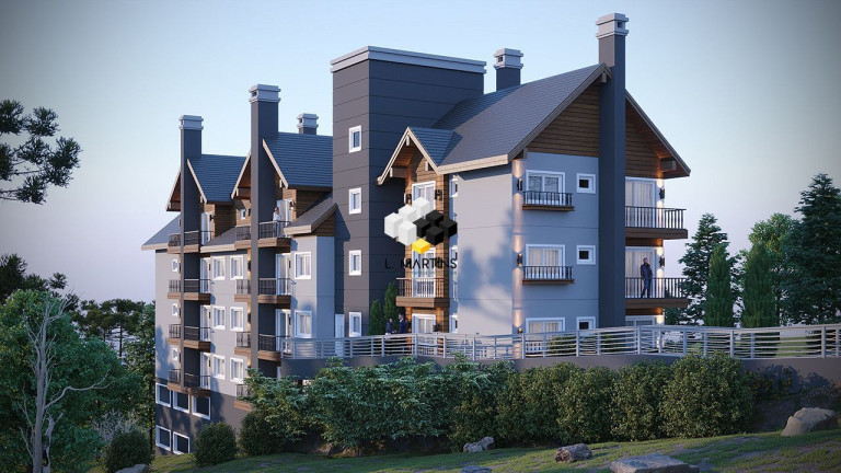 Apartamento com 1 Quarto à Venda, 54 m² em Av. Central - Gramado