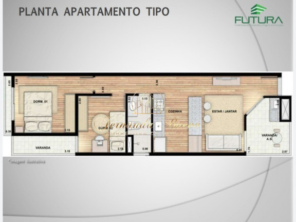 Imagem Imóvel com 2 Quartos à Venda, 53 m² em Parque Das Nações - Santo André