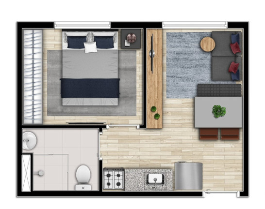 Studio com 1 Quarto à Venda, 25 m² em Campos Elíseos - São Paulo