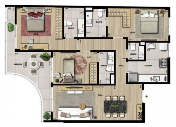 Imagem Imóvel com 3 Quartos à Venda, 129 m² em Botafogo - Rio De Janeiro