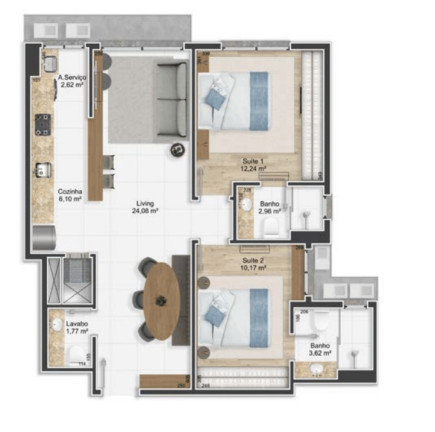 Imagem Apartamento com 3 Quartos à Venda, 80 m² em Petrópolis - Porto Alegre