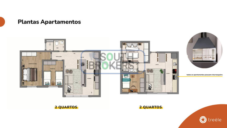 Imagem Apartamento com 2 Quartos à Venda, em Santa Candida - Curitiba Imagem Apartamento com 2 Quartos à Venda, em Santa Candida - Curitiba