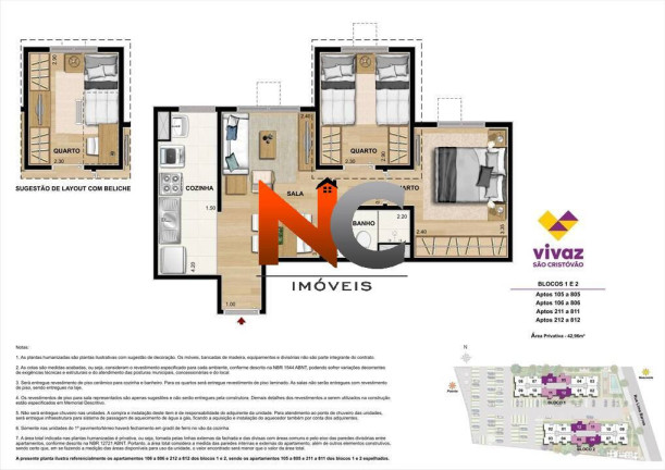 Imagem Apartamento com 2 Quartos à Venda, 42 m² em São Cristóvão - Rio De Janeiro