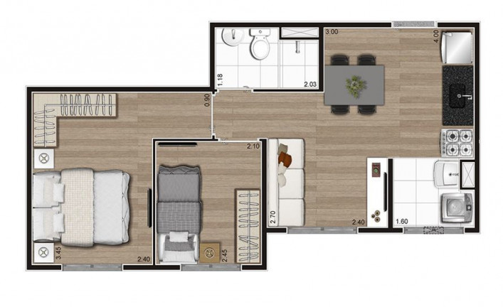 Imagem Apartamento com 2 Quartos à Venda, 35 m² em Morumbi - São Paulo Imagem Apartamento com 2 Quartos à Venda, 35 m² em Morumbi - São Paulo