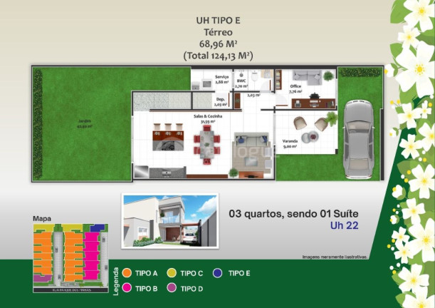 Imagem Casa de Condomínio com 3 Quartos à Venda, 107 m² em Parque Das árvores - Parnamirim Imagem Casa de Condomínio com 3 Quartos à Venda, 107 m² em Parque Das árvores - Parnamirim