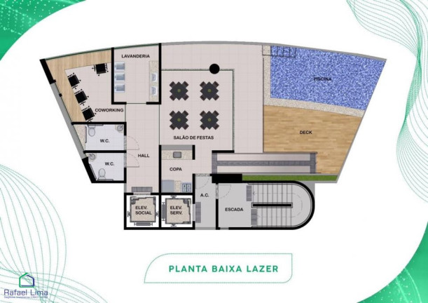 Flat com 1 Quarto à Venda, 26 m² em Rosarinho - Recife