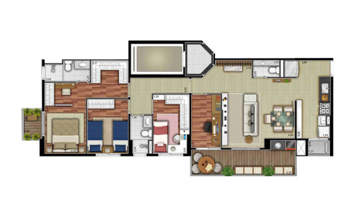 Imagem Apartamento com 3 Quartos à Venda, 132 m² em Alphaville - Barueri Imagem Apartamento com 3 Quartos à Venda, 132 m² em Alphaville - Barueri