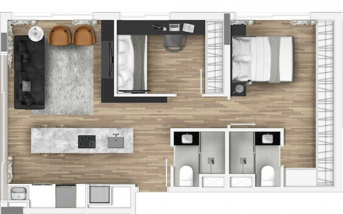 Imagem Apartamento com 1 Quarto à Venda, 40 m² em Menino Deus - Porto Alegre Imagem Apartamento com 1 Quarto à Venda, 40 m² em Menino Deus - Porto Alegre