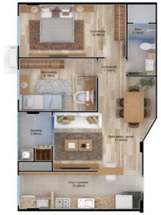Imagem Apartamento com 2 Quartos à Venda, 70 m² em Tabuleiro - Camboriú