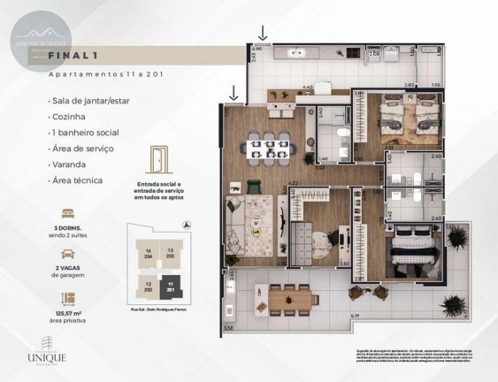 Imagem Imóvel com 3 Quartos à Venda, 125 m² em Canto Do Forte - Praia Grande