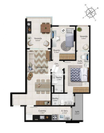 Imagem Apartamento com 2 Quartos à Venda, 76 m² em Praia Da Costa - Vila Velha