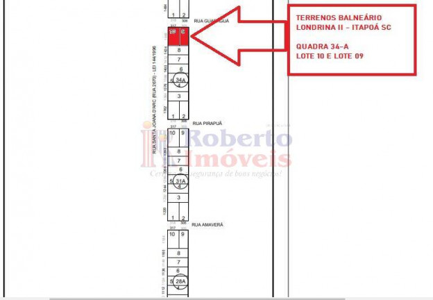 Imagem Terreno à Venda, 360 m² em Londrina Ii - Itapoá Imagem Terreno à Venda, 360 m² em Londrina Ii - Itapoá