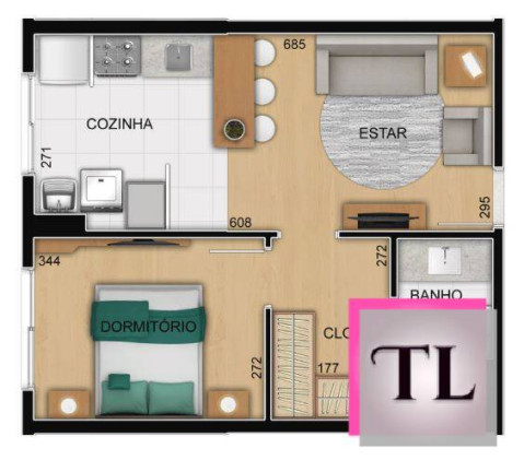 Imagem Apartamento com 1 Quarto para Alugar, 40 m² em Centro - Poços De Caldas Imagem Apartamento com 1 Quarto para Alugar, 40 m² em Centro - Poços De Caldas