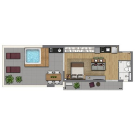 Imagem Imóvel com 1 Quarto à Venda, 30 m² em Consolação - São Paulo