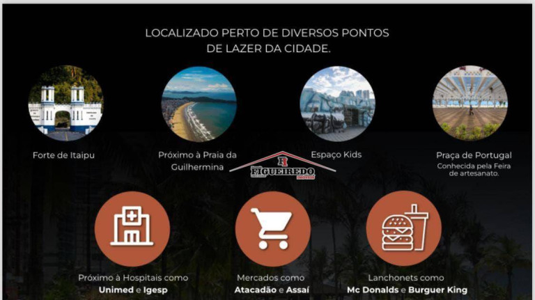 Imagem Apartamento com 2 Quartos à Venda, 70 m² em Guilhermina - Praia Grande