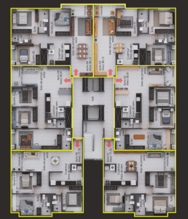 Imagem Apartamento com 3 Quartos à Venda, 77 m² em Poço - Cabedelo Imagem Apartamento com 3 Quartos à Venda, 77 m² em Poço - Cabedelo