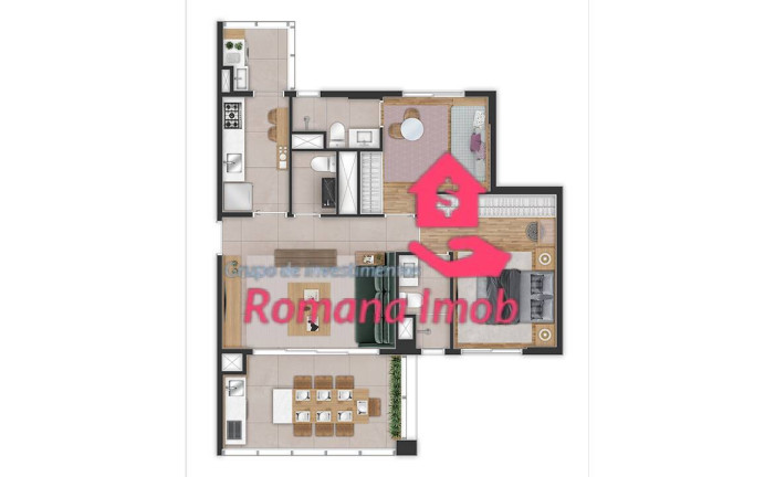 Imagem Apartamento com 2 Quartos à Venda, 73 m² em Brooklin Paulista - São Paulo