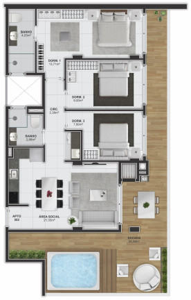 Imagem Apartamento com 2 Quartos à Venda, 146 m² em Ganchos Do Meio - Governador Celso Ramos Imagem Apartamento com 2 Quartos à Venda, 146 m² em Ganchos Do Meio - Governador Celso Ramos