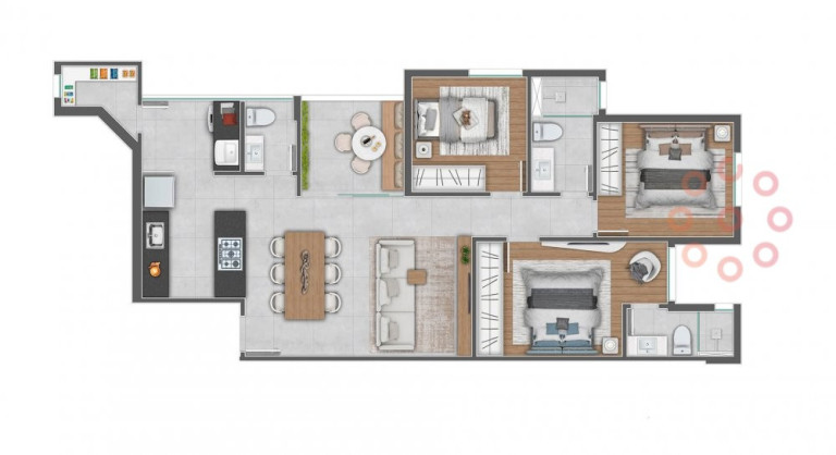 Imagem Apartamento com 3 Quartos à Venda, 84 m² em Graça - Belo Horizonte
