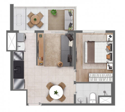 Imagem Imóvel com 1 Quarto à Venda, 40 m² em Centro - Campinas Imagem Imóvel com 1 Quarto à Venda, 40 m² em Centro - Campinas