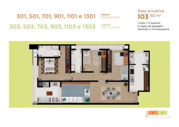 Imagem Apartamento com 3 Quartos à Venda, 112 m² em Centro - Cascavel