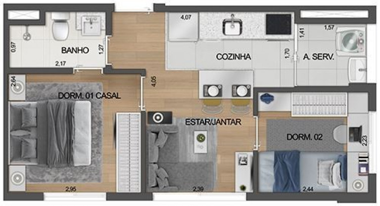 Imagem Imóvel com 2 Quartos à Venda, 34 m² em Moema - São Paulo Imagem Imóvel com 2 Quartos à Venda, 34 m² em Moema - São Paulo