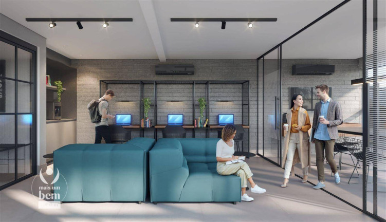 Imagem Studio com 1 Quarto à Venda, 33 m² em Mercês - Curitiba Imagem Studio com 1 Quarto à Venda, 33 m² em Mercês - Curitiba