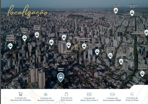 Imagem Apartamento com 3 Quartos à Venda, 66 m² em Serra - Belo Horizonte