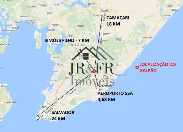 Imagem Galpão para Alugar, 300 m² em Vida Nova - Lauro De Freitas