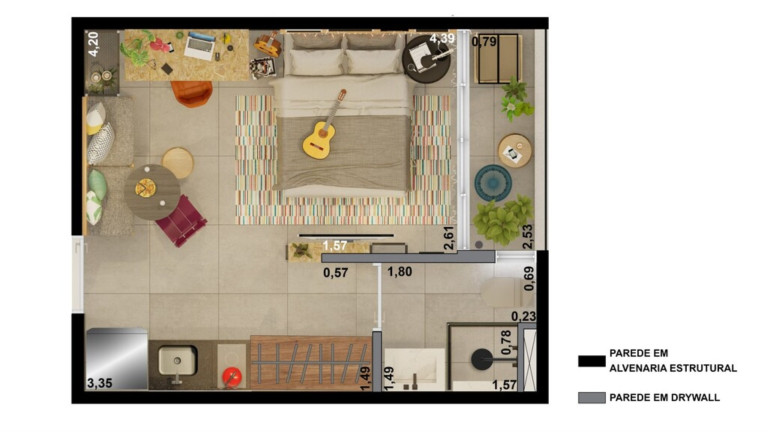 Imagem Imóvel com 1 Quarto à Venda, 25 m² em Santa Cecília - São Paulo Imagem Imóvel com 1 Quarto à Venda, 25 m² em Santa Cecília - São Paulo