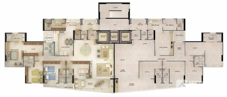 Imagem Apartamento com 4 Quartos à Venda, 206 m² em Brisamar - João Pessoa Imagem Apartamento com 4 Quartos à Venda, 206 m² em Brisamar - João Pessoa